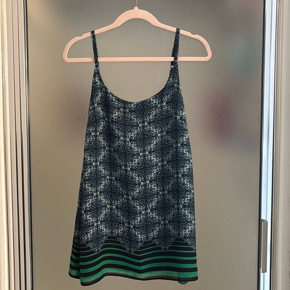 CABI cami size small blues and greens
